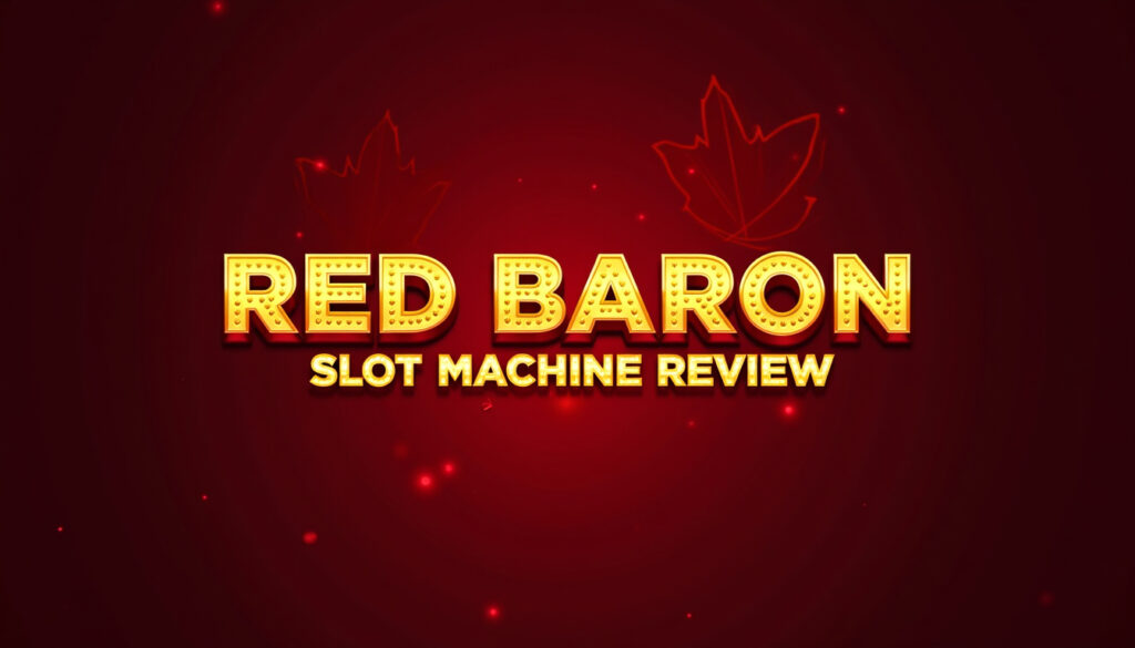 Red Baron Slot Machine Review